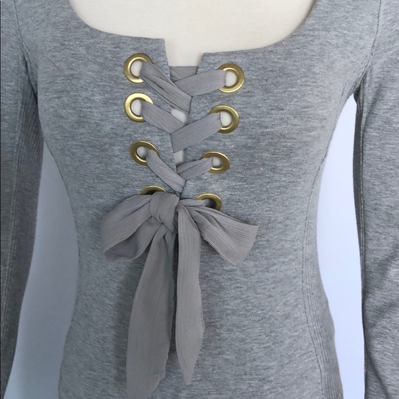 NWT Free People Knit Ribbon Tie Top Small - Picture 4 of 10